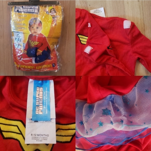 FREE W PURCH Infant Wonder Woman Halloween Costume - Picture 5 of 6